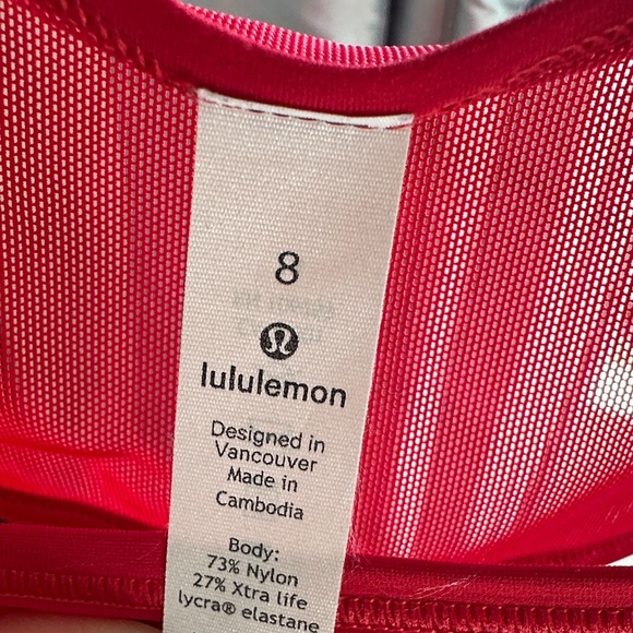 Lululemon Athletica Red Tank Top - Picture 3 of 5